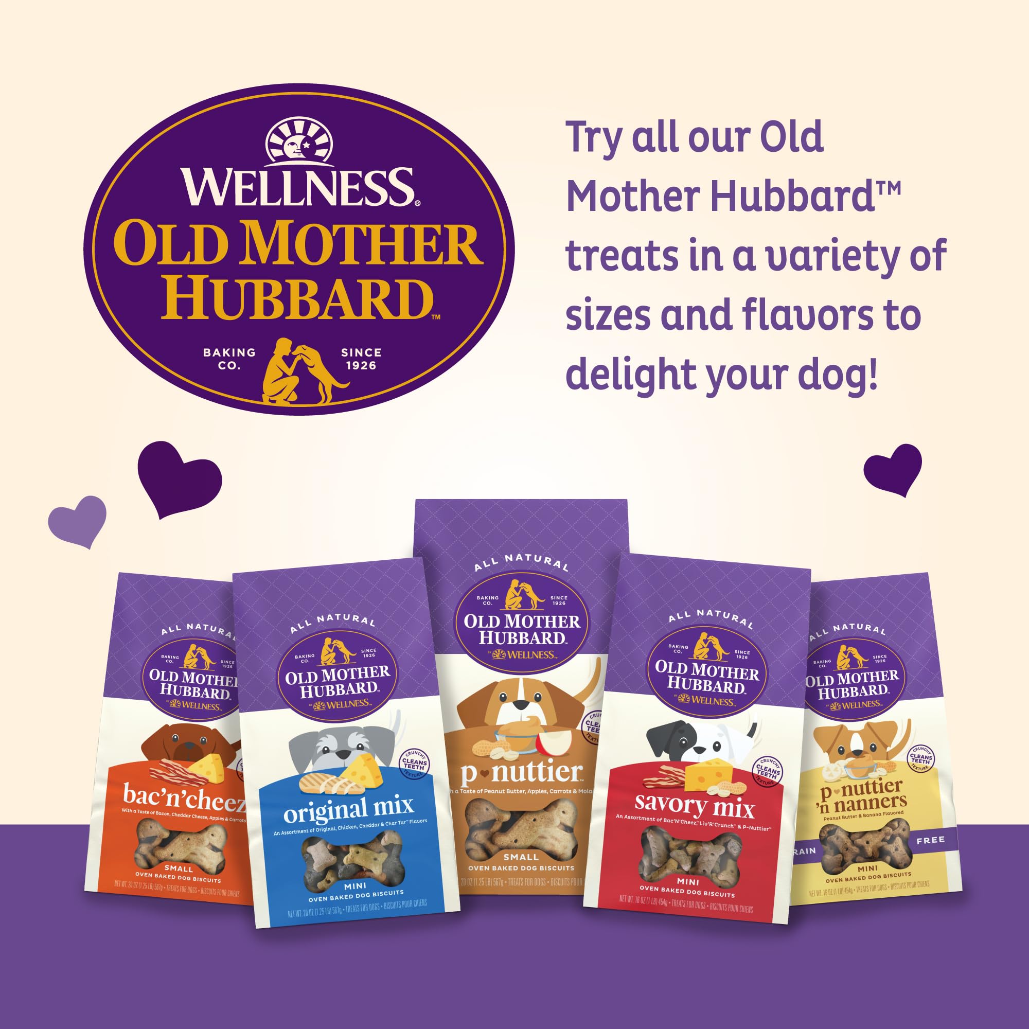 Old Mother Hubbard Wellness premio ideal para entrenamiento y reconocimiento.