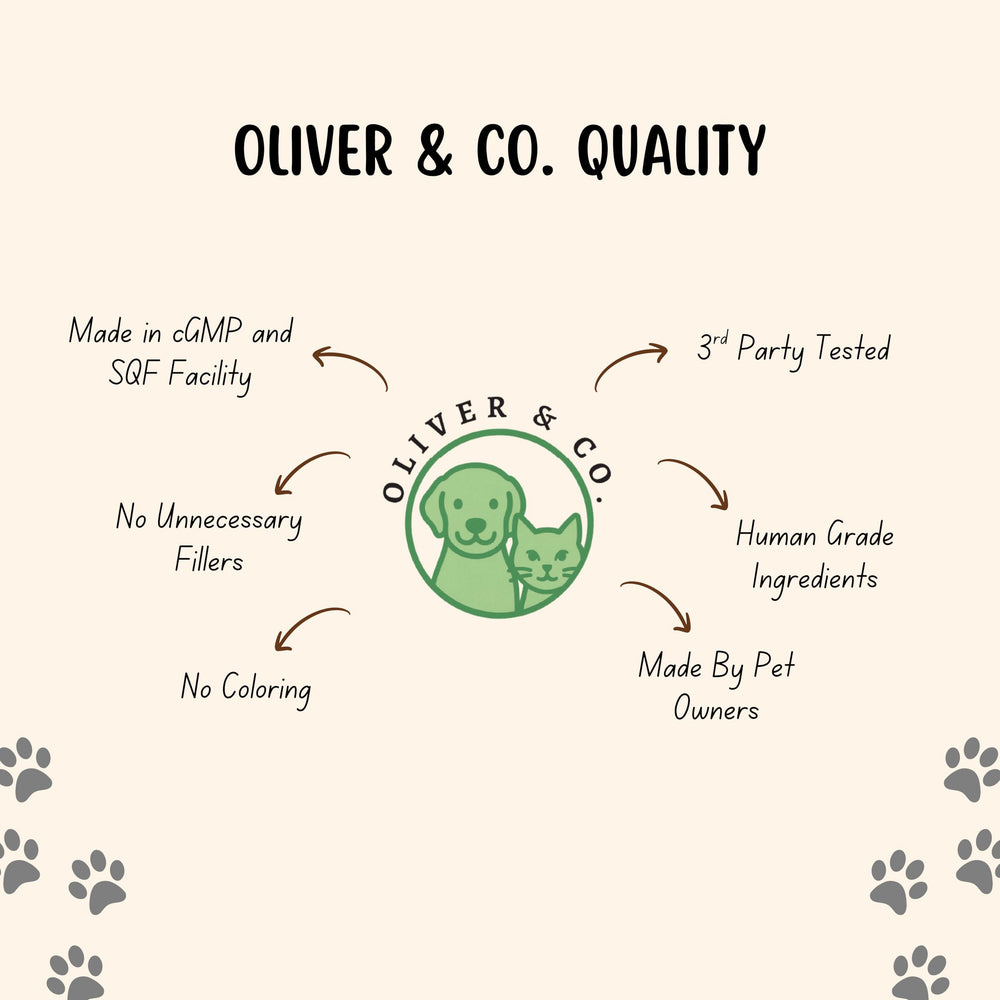 Oliver y Co. Vitamina E para perros: composición equilibrada para apoyo general.