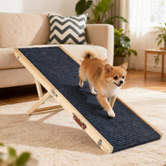 OLYMSOLD rampa para perros plegable en el sofá, acceso cómodo para tu mascota.