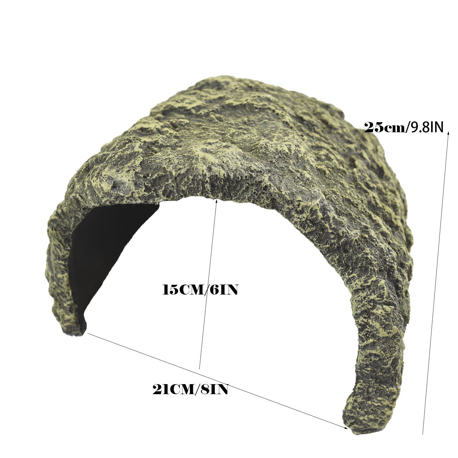 OMEM Escondite de resina: diseño realista de roca para hábitat natural.