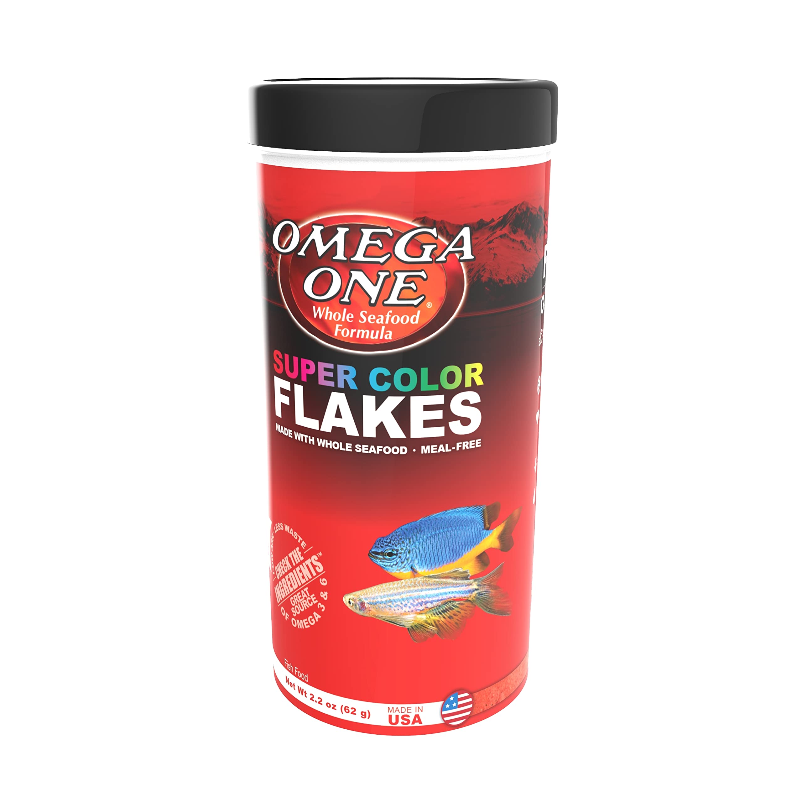 Omega One Copos de Color en taza, distribución fácil para peces