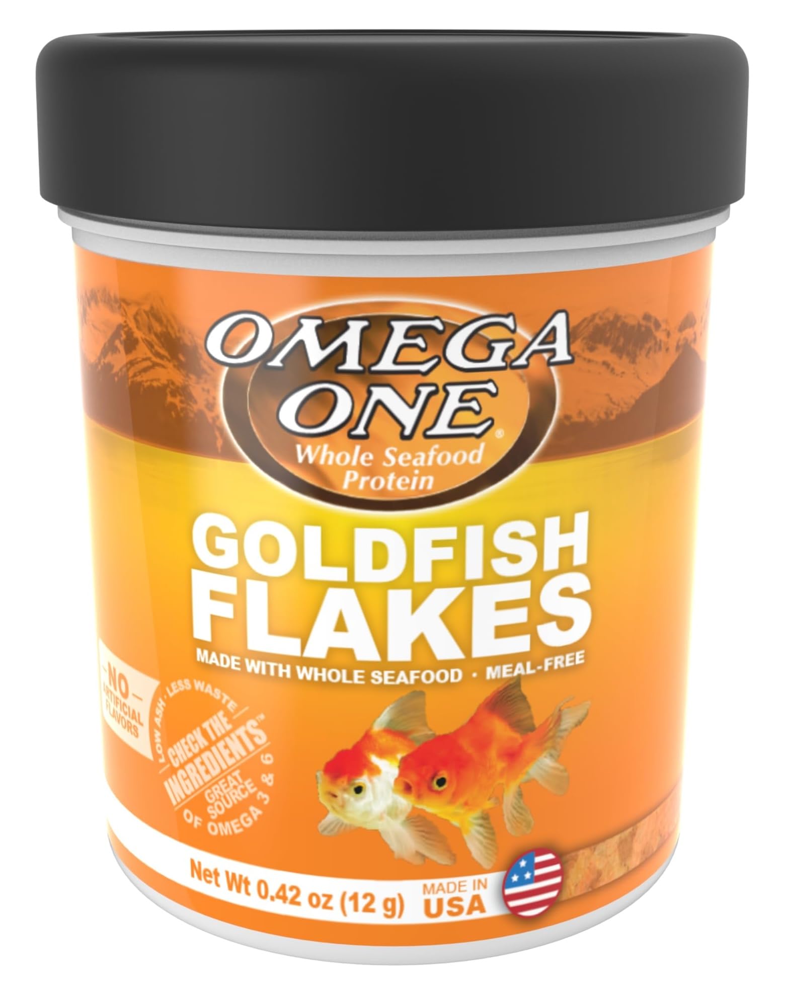 Omega One copos para pez dorado, paquete abierto para alimentar fácilmente