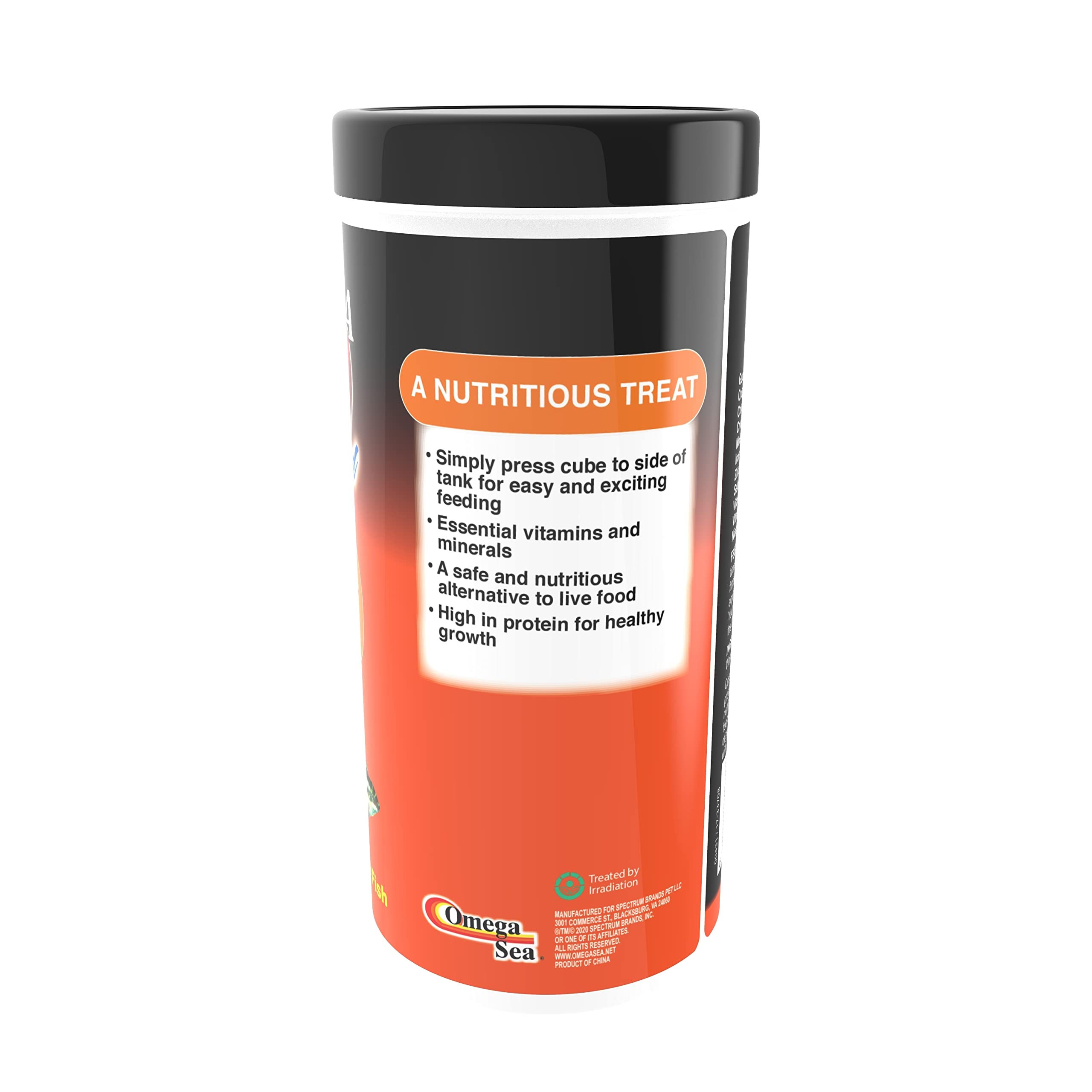 Omega One gusanos tubífex liofilizados textura crujiente para peces