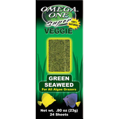 Omega One Nori Verde, hojas de nori verdes para alimentación diaria de peces