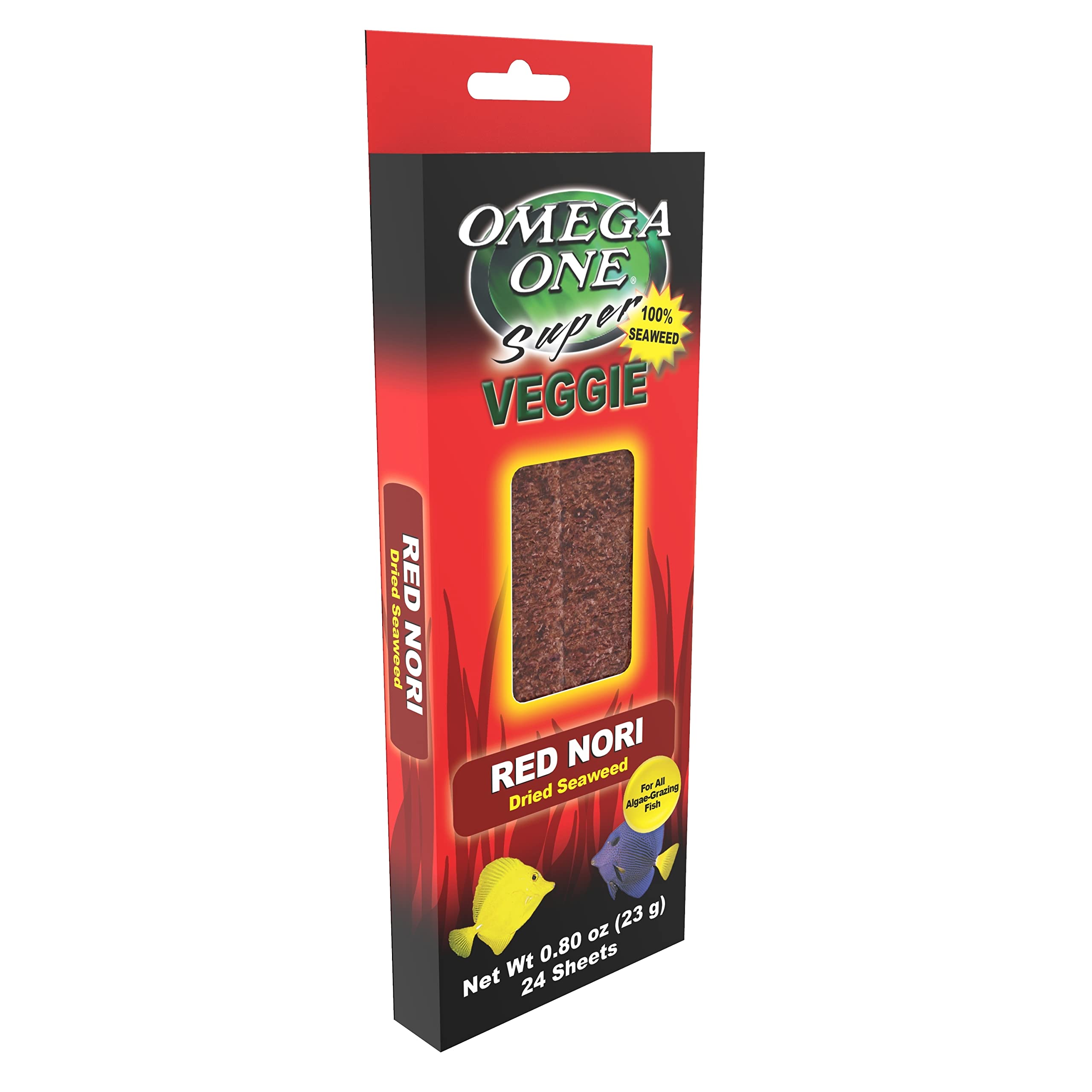 Omega One Super Veggie Alga Roja, textura crujiente ideal para snack.