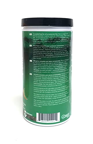 Omega One Veggie Rounds, uso diario en alimentación balanceada para peces, promueve consumo eficiente.