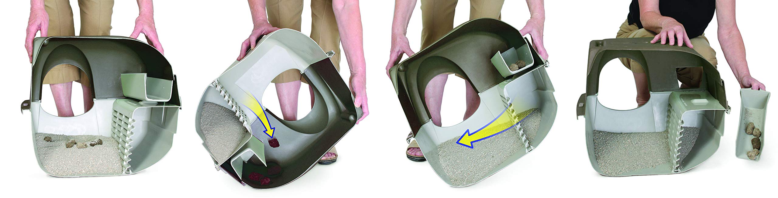Omega Paw Rodar y Limpiar: tamaño grande, ideal para gatos grandes o varios.