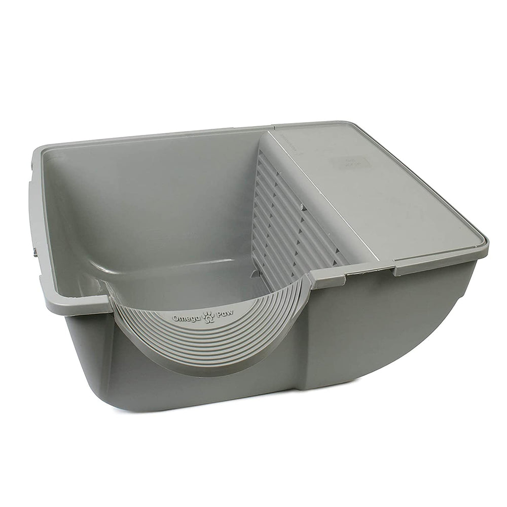 Omega Paw Roll 'N Clean: usa arena para gatos aglomerante y limpia rápidamente.