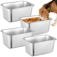OMISTAR cuencos grandes para perros, cuatro unidades, ideales para hidratación diaria.