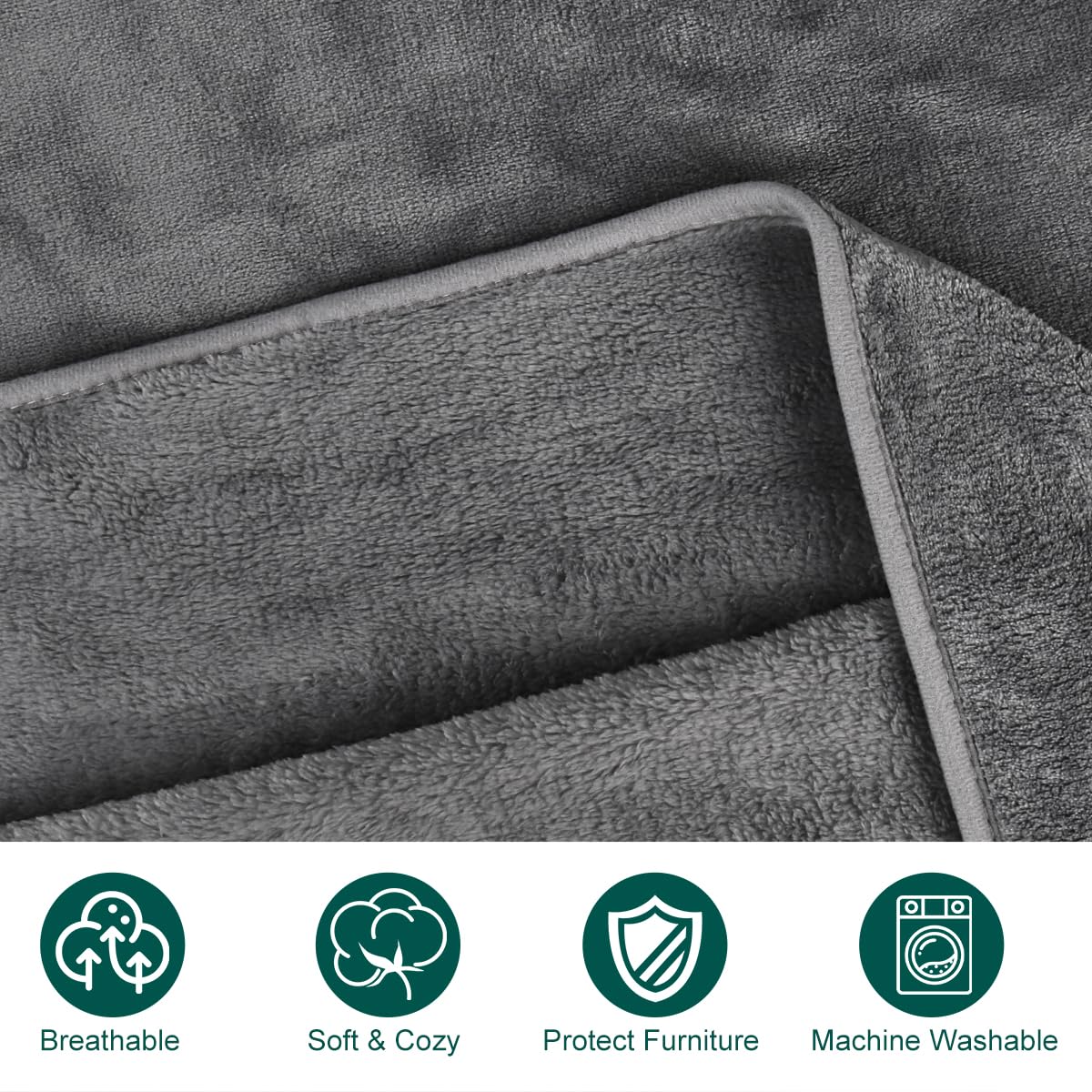 Manta Onarway interior 28x20 gris, diseño elegante para el hogar.
