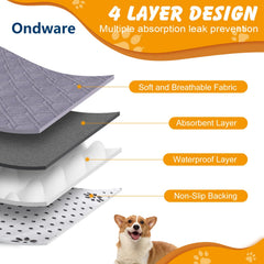 Ondware base antideslizante evita deslizamientos sobre suelos durante el uso.