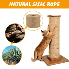 Ondware cuerda sisal 4-ply, alta resistencia para postes de gatos