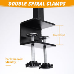 Ondware clip de mesa compatible con tableros de hasta 1,65 pulgadas de grosor.