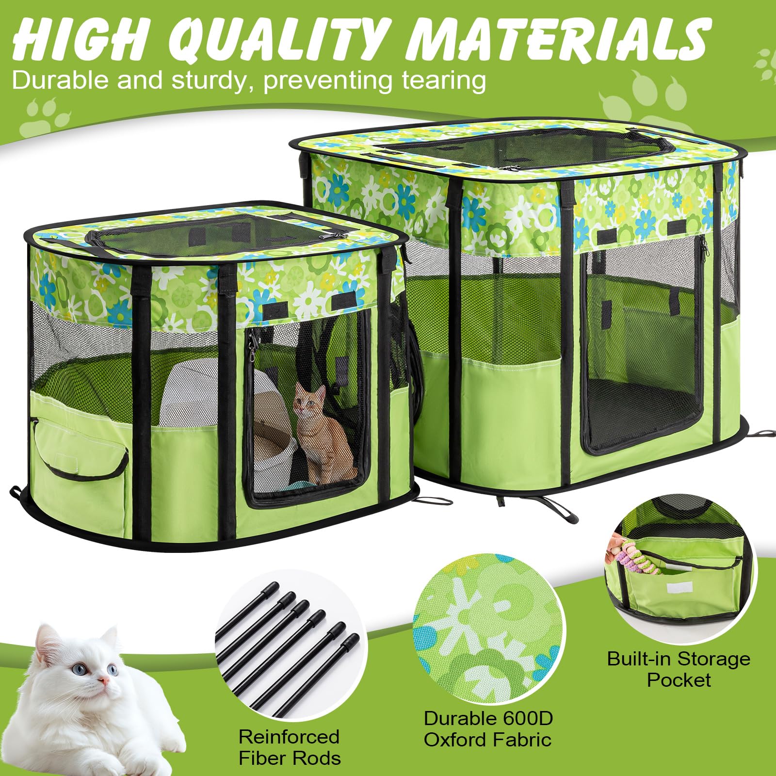 Ondware jaula-gatos-apertura-superior-limpieza: acceso cómodo para limpieza.