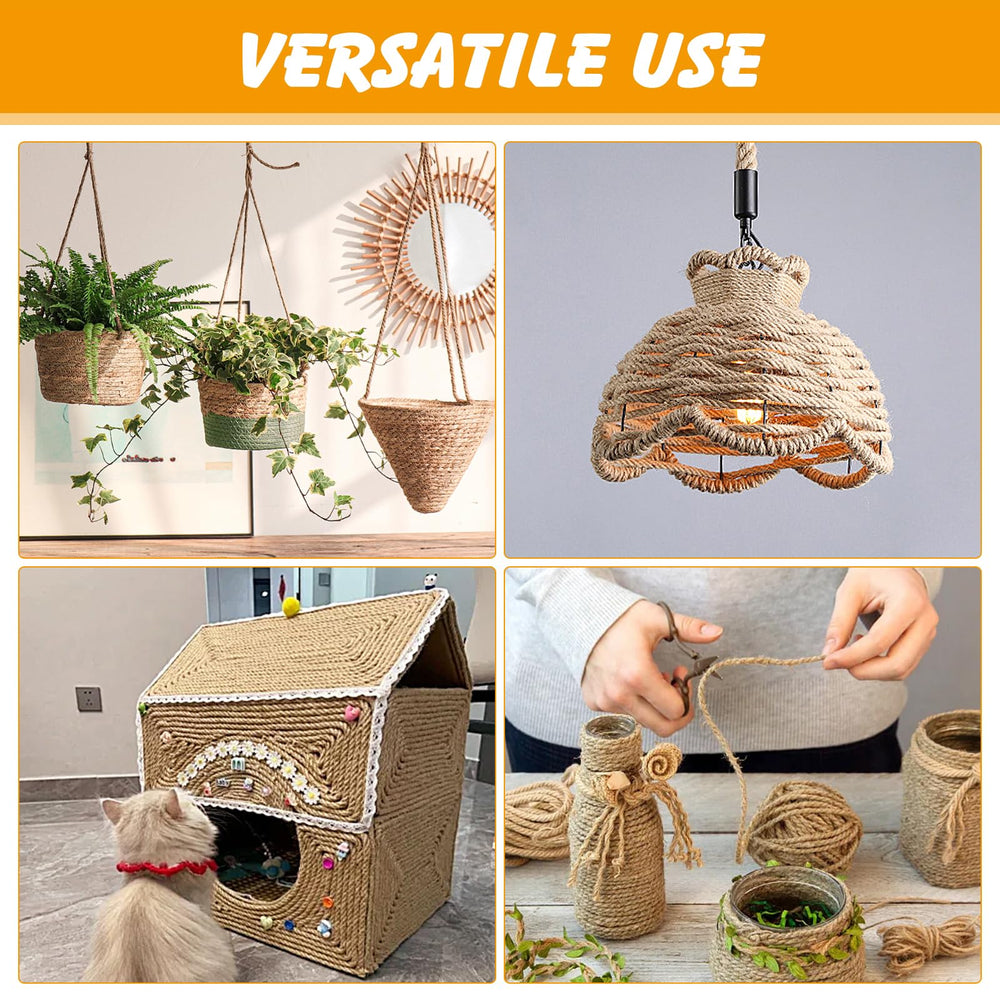 Ondware textura natural de sisal para decoración rústica y proyectos de bricolaje.