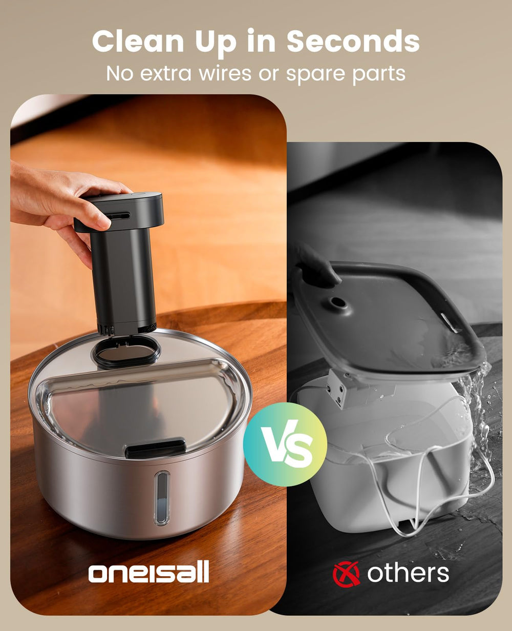 Oneisall caja filtro 5 capas, mejora la calidad del agua con múltiples etapas.
