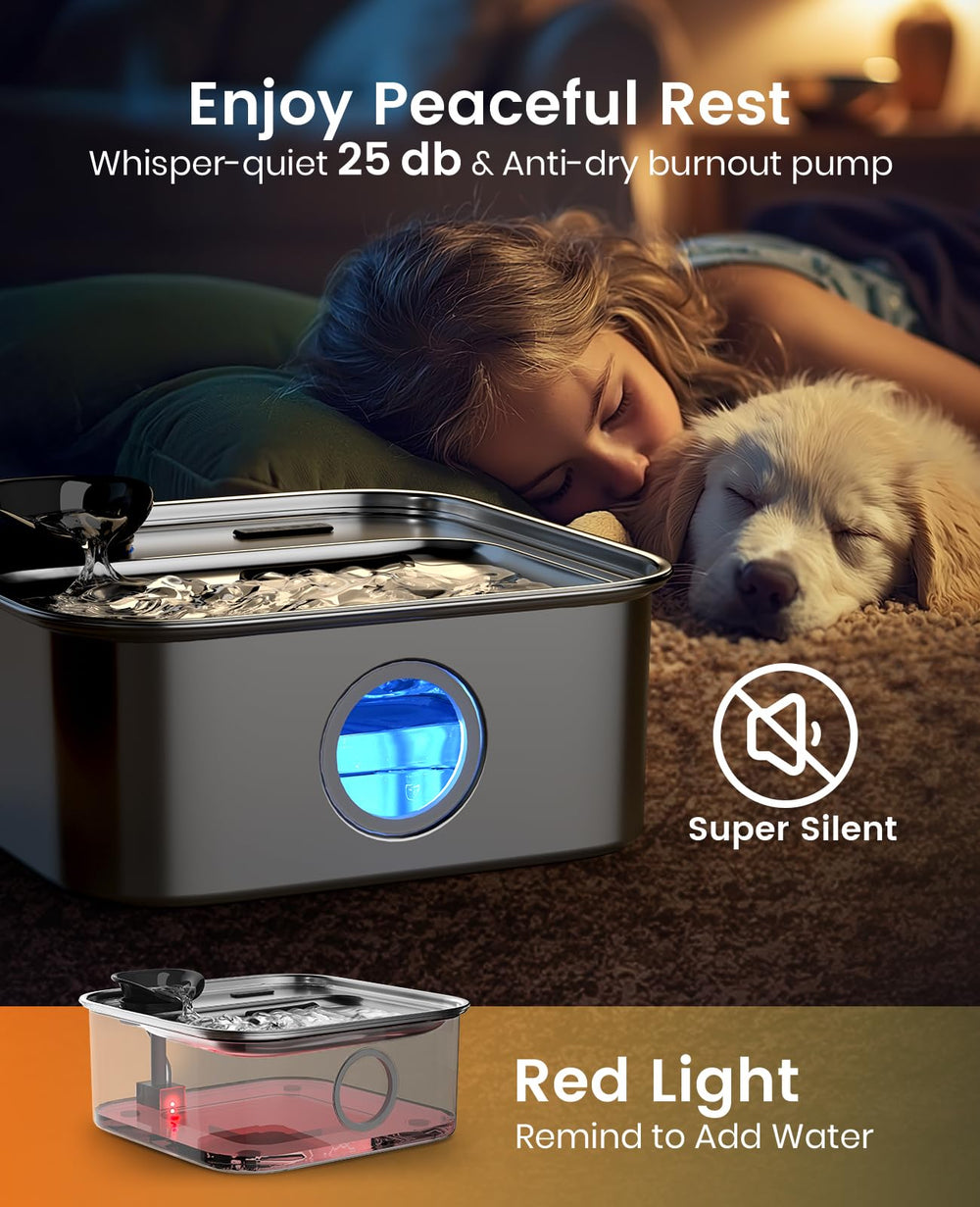 oneisall filtración 5 capas agua perros, agua más limpia.