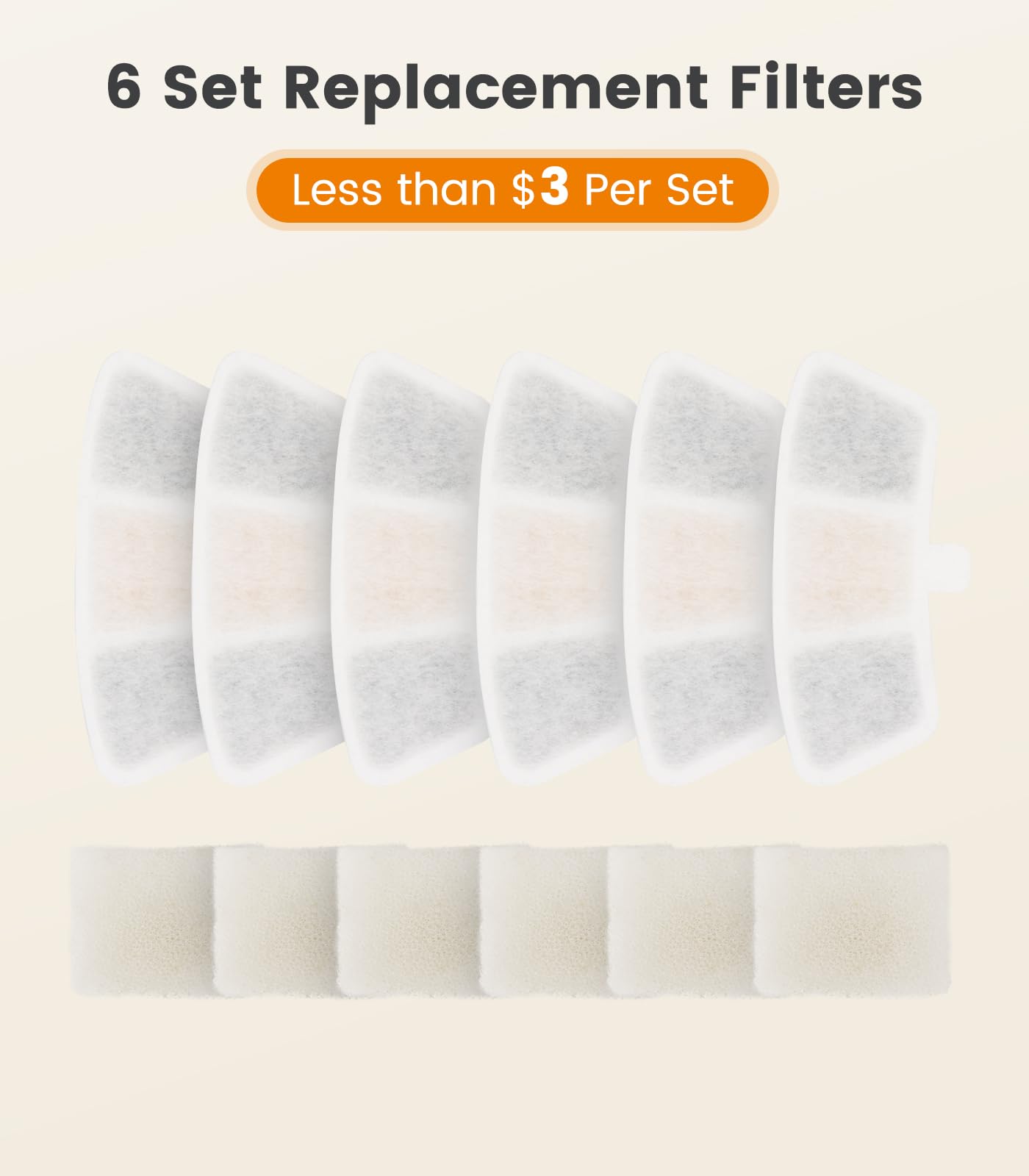 Oneisall PW04 filtro para atrapar cabellos y pelusas, manteniendo el agua limpia