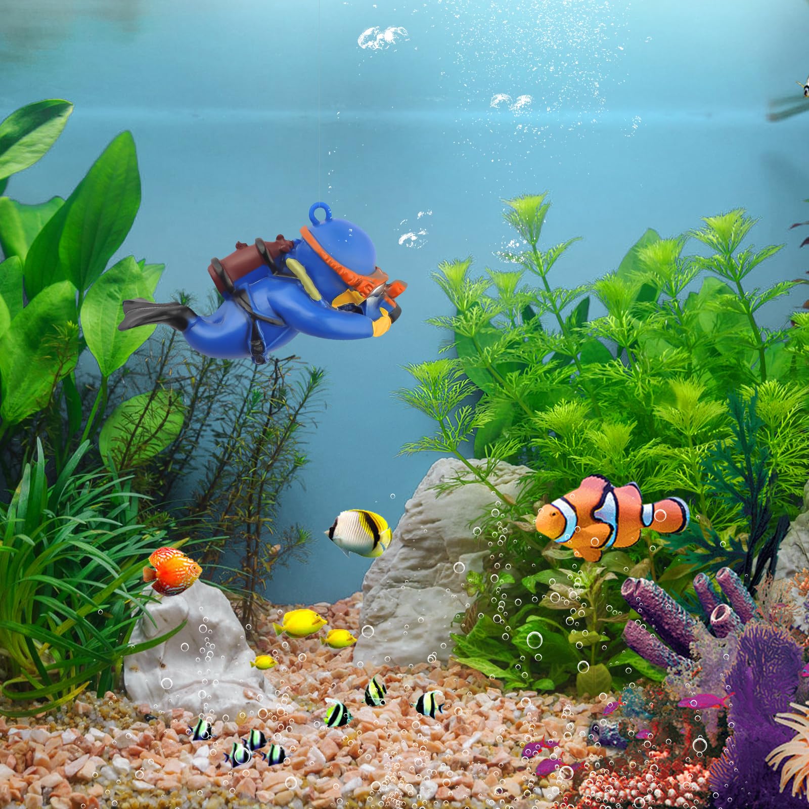 onesimcr buzo arte resinado ecologico aporta detalles duraderos y respetuosos con el acuario.