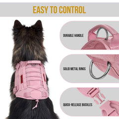 Sistema MOLLE y paneles para parches o bolsillos accesorios.