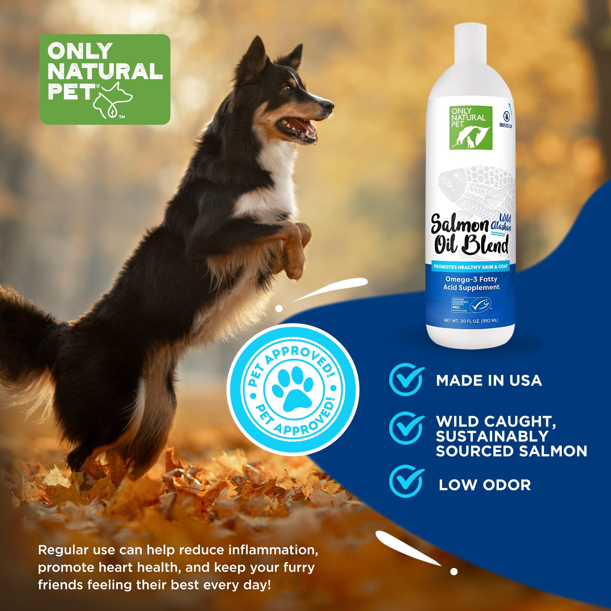 Only Natural Pet aceite salmon wild-alaskan uso-diario: fácil de incorporar en la rutina