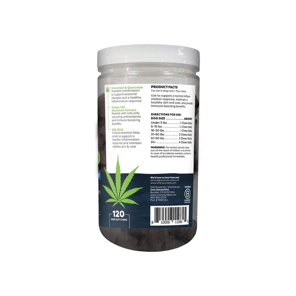 Only Natural Pet Allergy, Skin & Coat: antioxidantes naturales ayudan a apoyar defensas