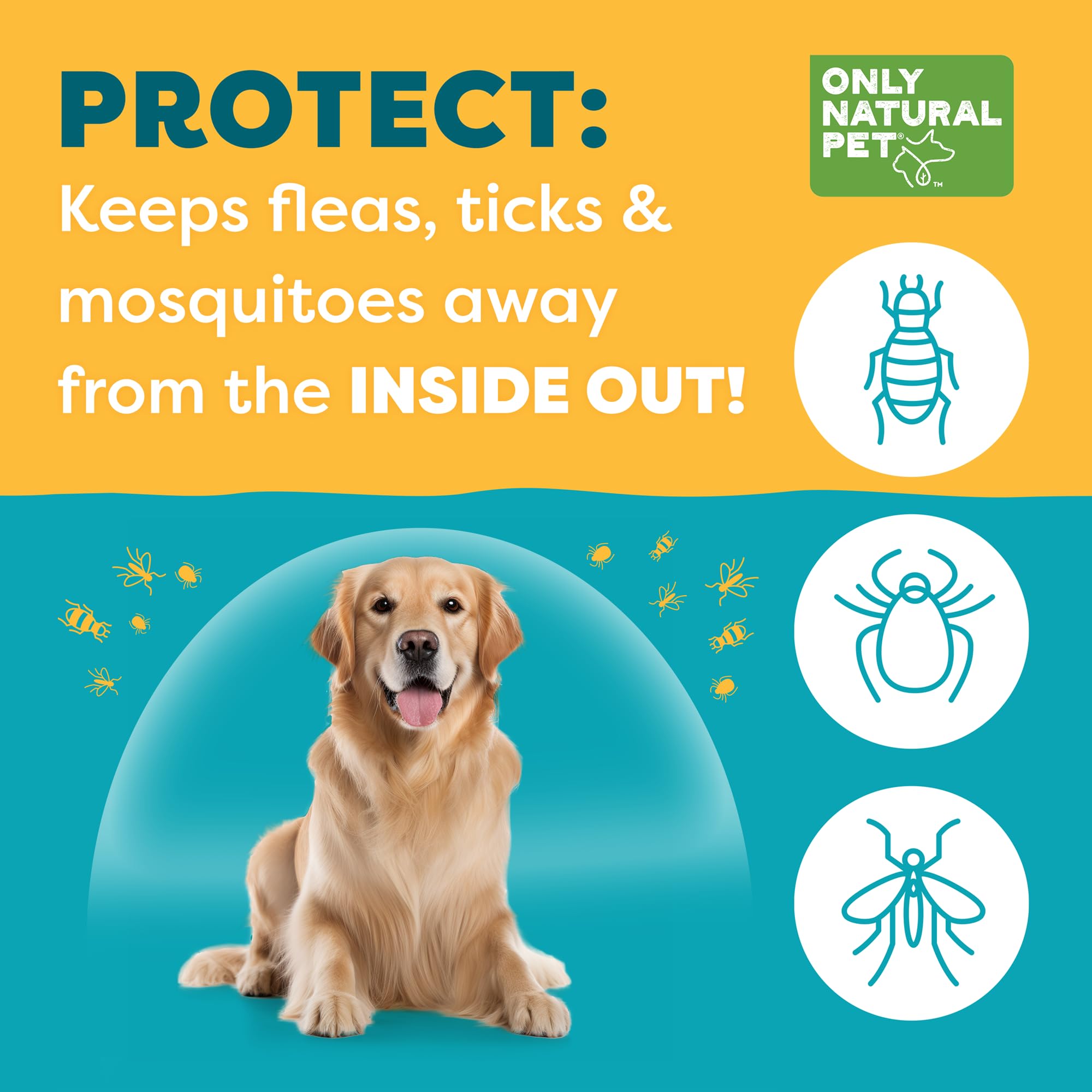 Only Natural Pet EasyDefense Barrier Bites masticables suaves para perros