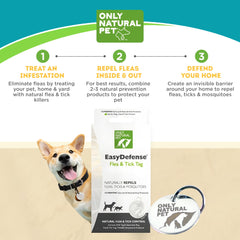 Only Natural Pet EasyDefense diseño resistente al agua para juegos al aire libre