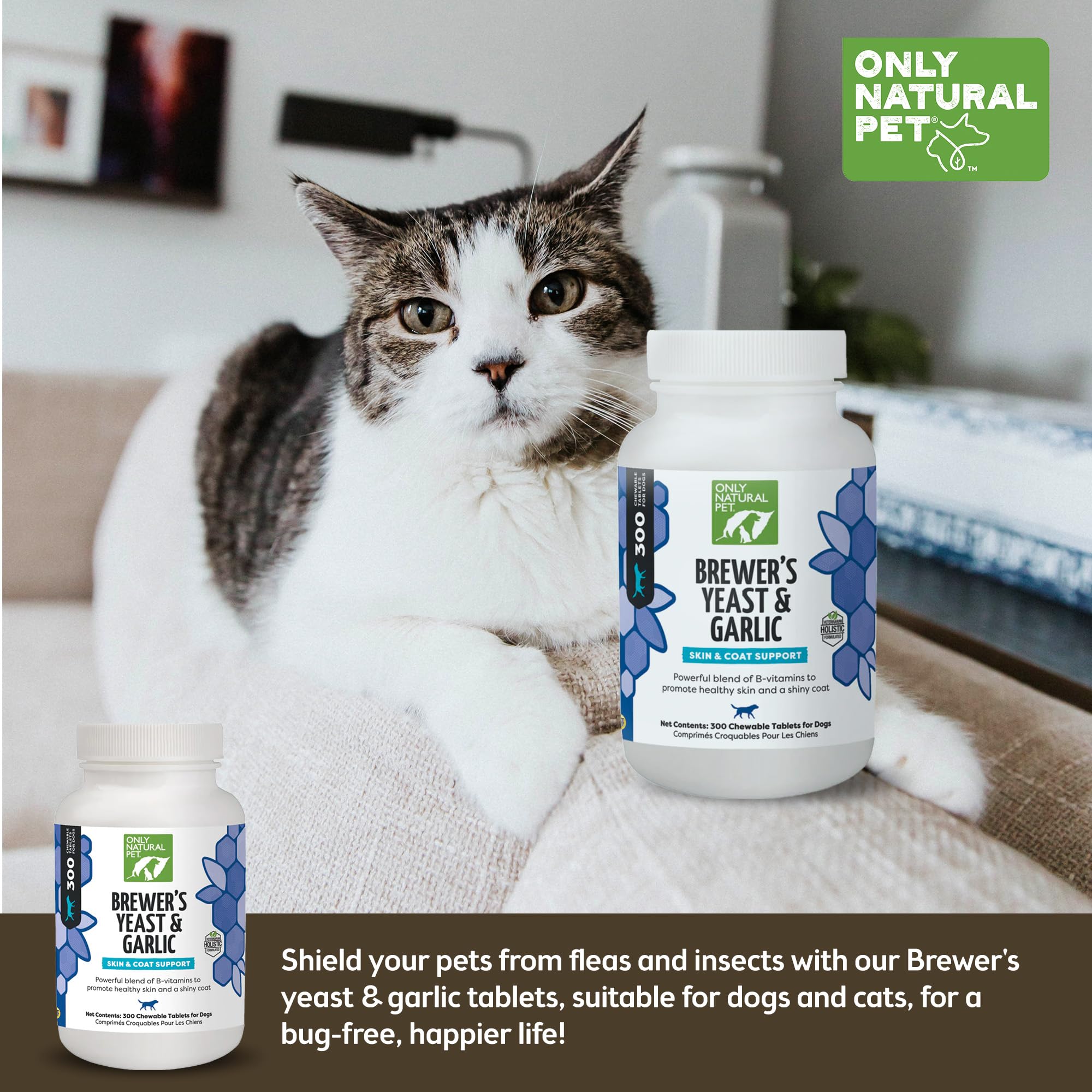 Only Natural Pet comprimidos fáciles de usar, ideales para el cuidado diario