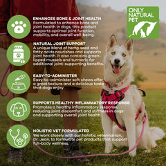 Only Natural Pet movilidad articular, gomitas para perros activos.