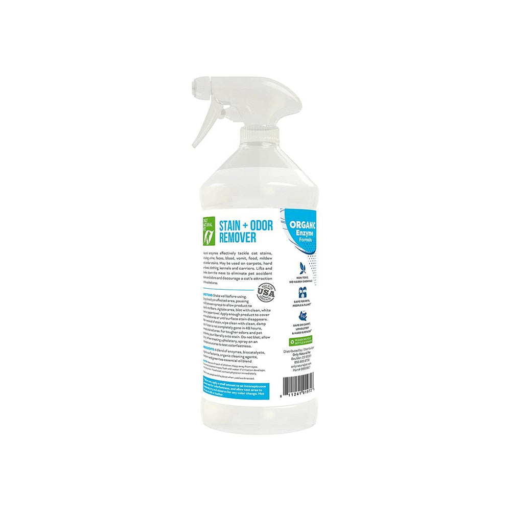 Only Natural Pet: pulverizador y etiqueta para aplicación fácil.