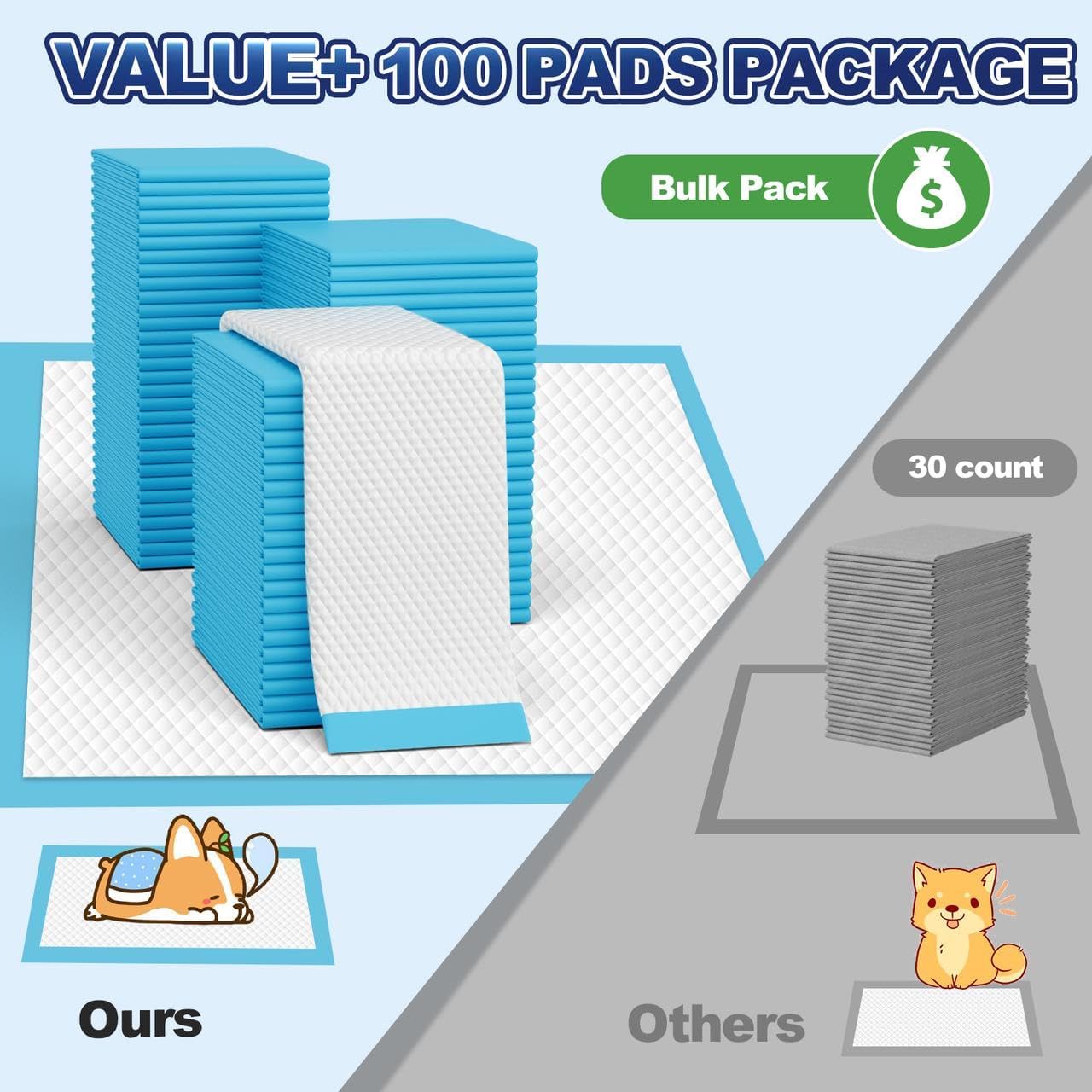 Oomicat pads-xl, seis capas, protección antifugas para derrames.