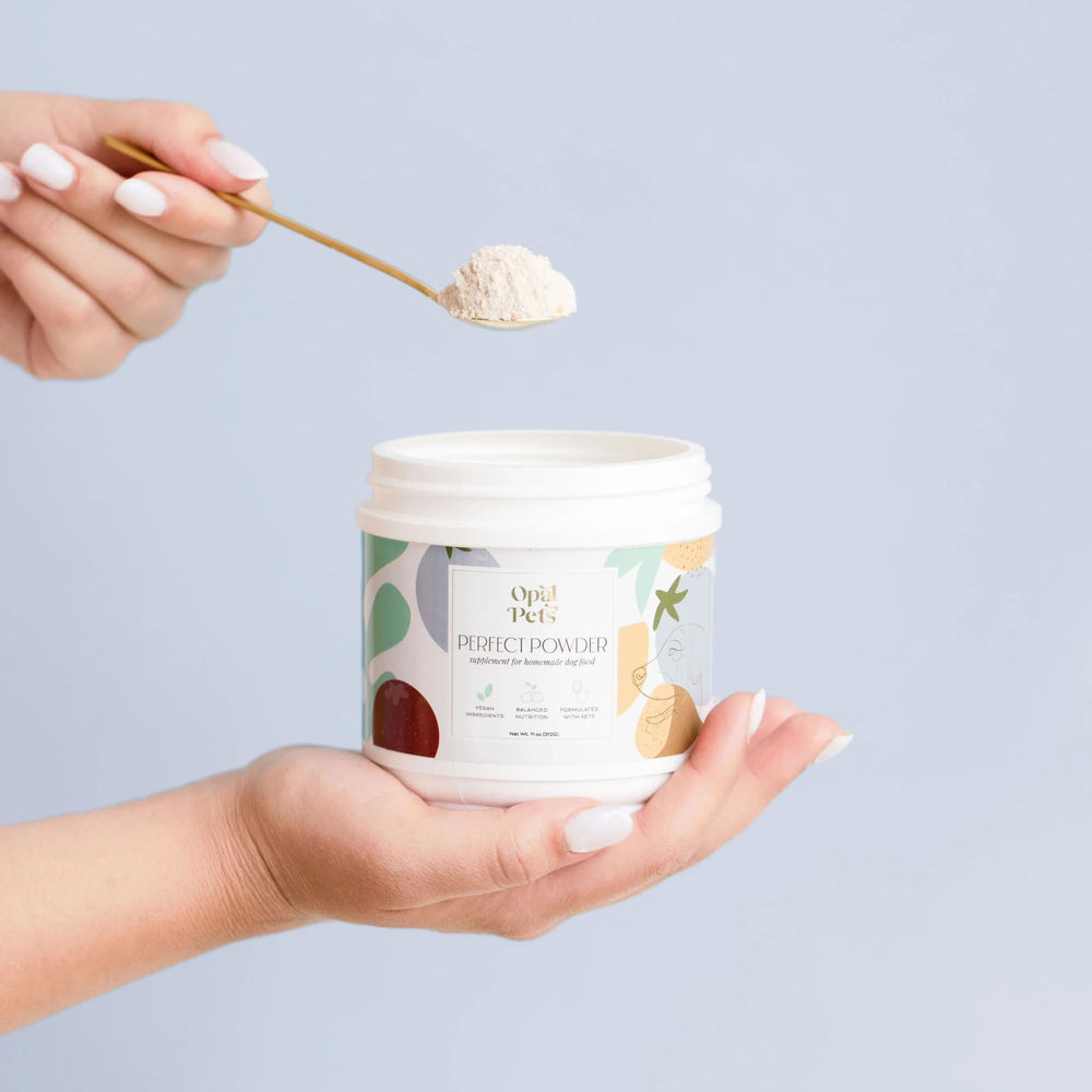 Opal Pets Perfect Powder: cucharada de dosis para complementar la comida diaria