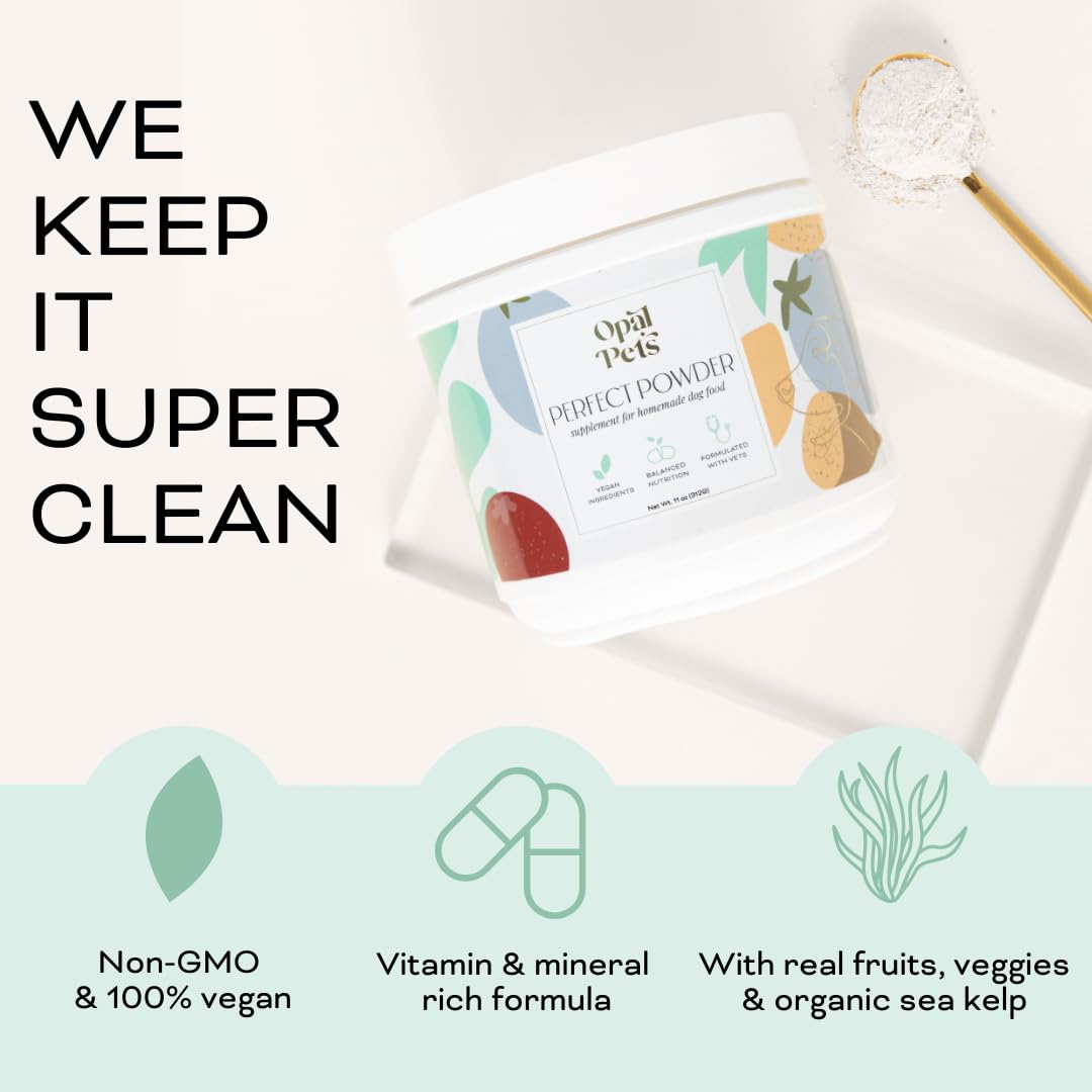 Opal Pets Perfect Powder: versión vegana y libre de OGM para dietas sensibles