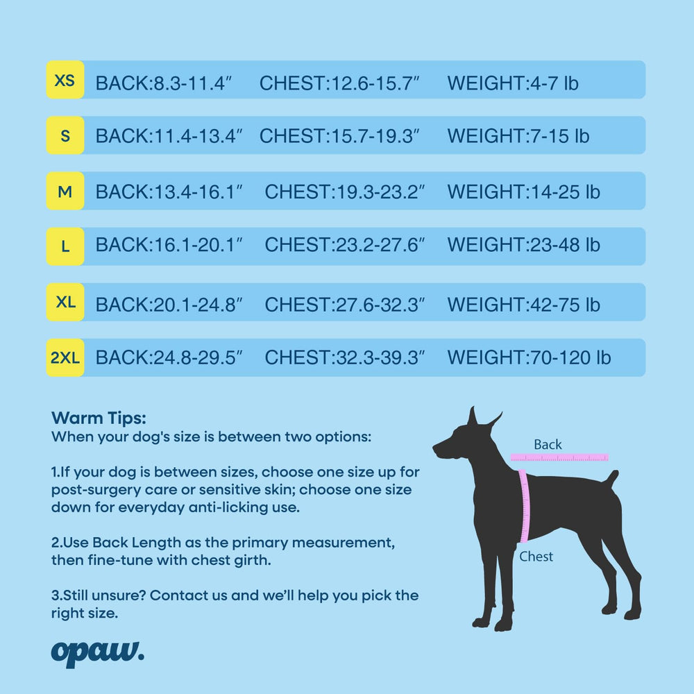 OPAW diseño ergonómico, fácil de colocar para mascotas