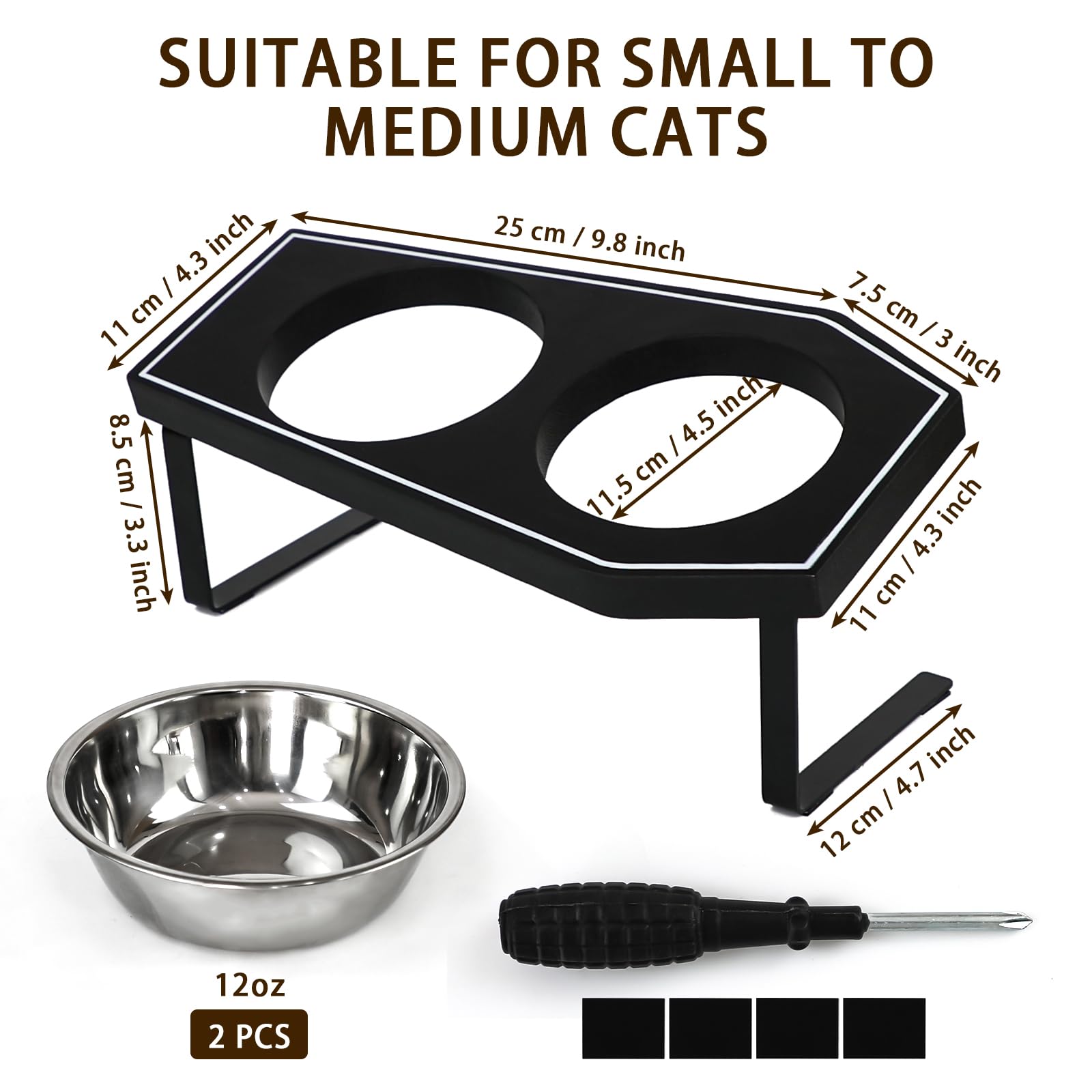 OPELETNNT conjunto de dos cuencos, ideal para comida y agua