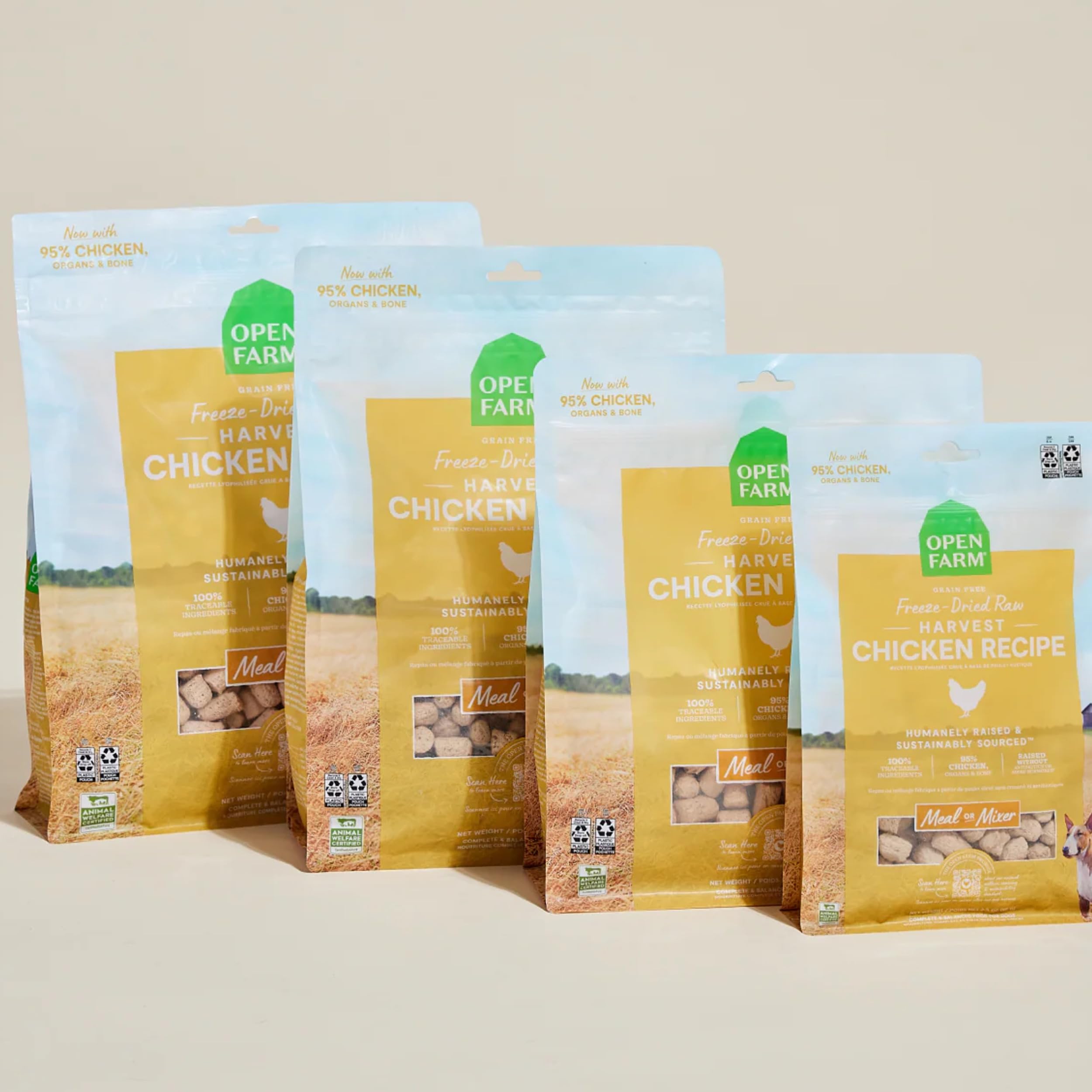 Open Farm agregado crujiente para alimento completo y balanceado