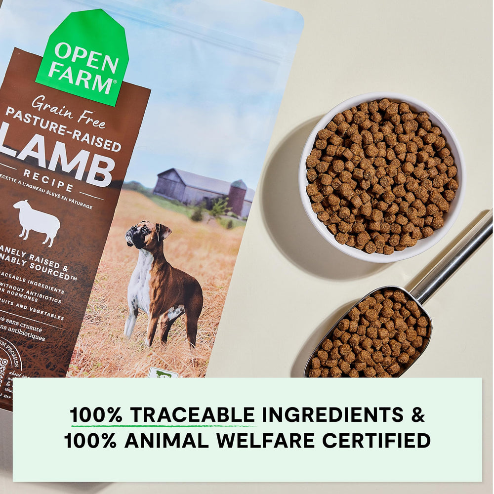 Open Farm, croquetas crujientes de cordero con sabor sabroso