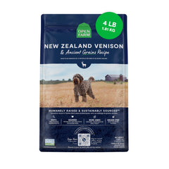 Open Farm: bolsa venado Nueva Zelanda de 4 lb, proteína de alta calidad para perros.