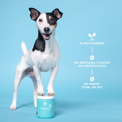 Open Farm Calming Chews etiquetas transparentes y trazabilidad de ingredientes.