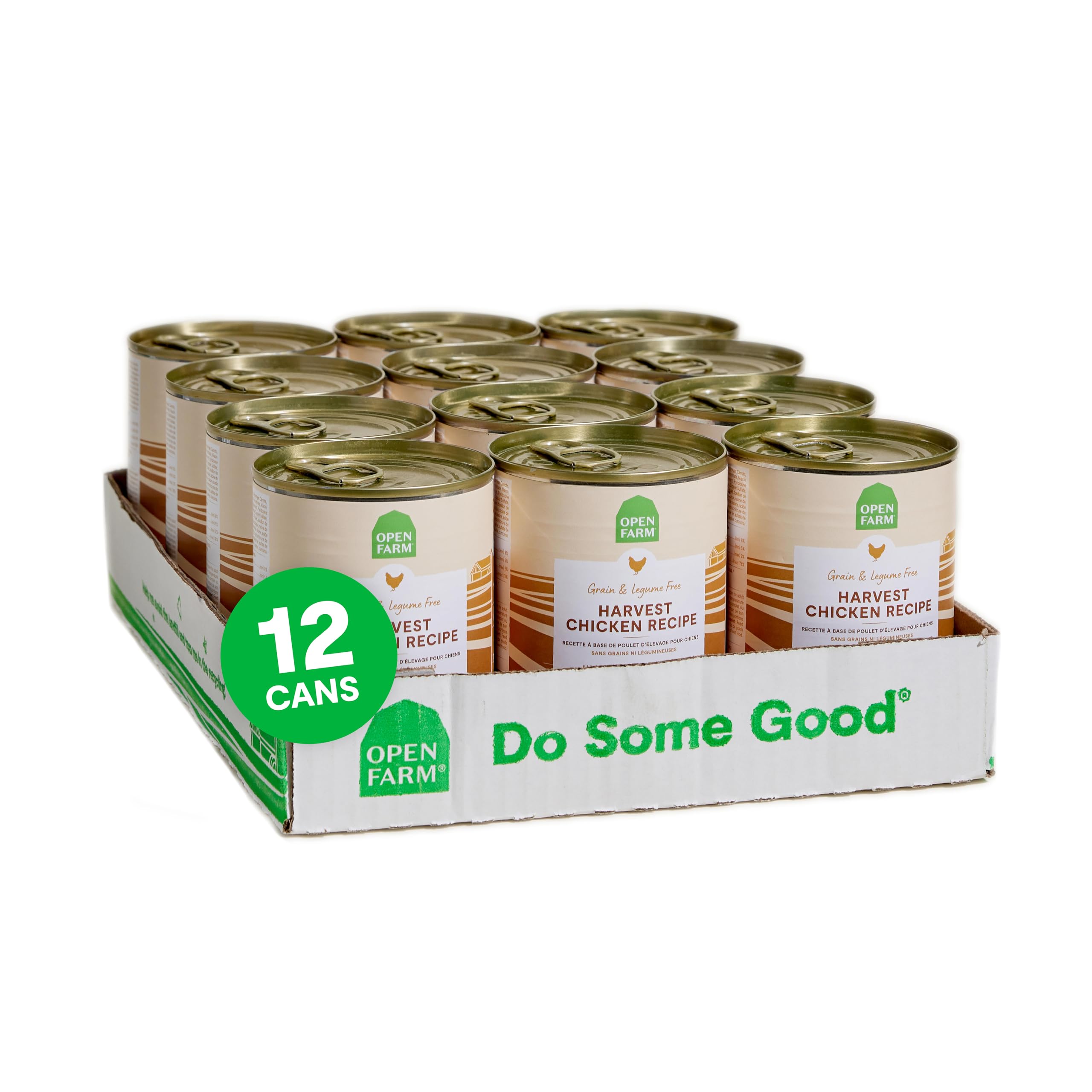 Open Farm paté suave en lata para perros, experiencia de alimentación agradable