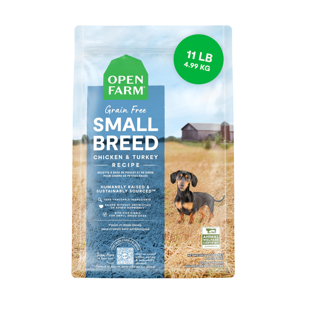 Open Farm comida para perros pequeños sin granos, proteína alta para energía diaria