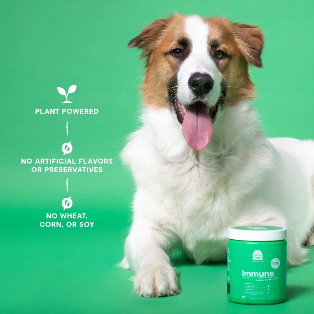 Open Farm Golosinas Inmunidad ingredientes de origen ético para perros conscientes