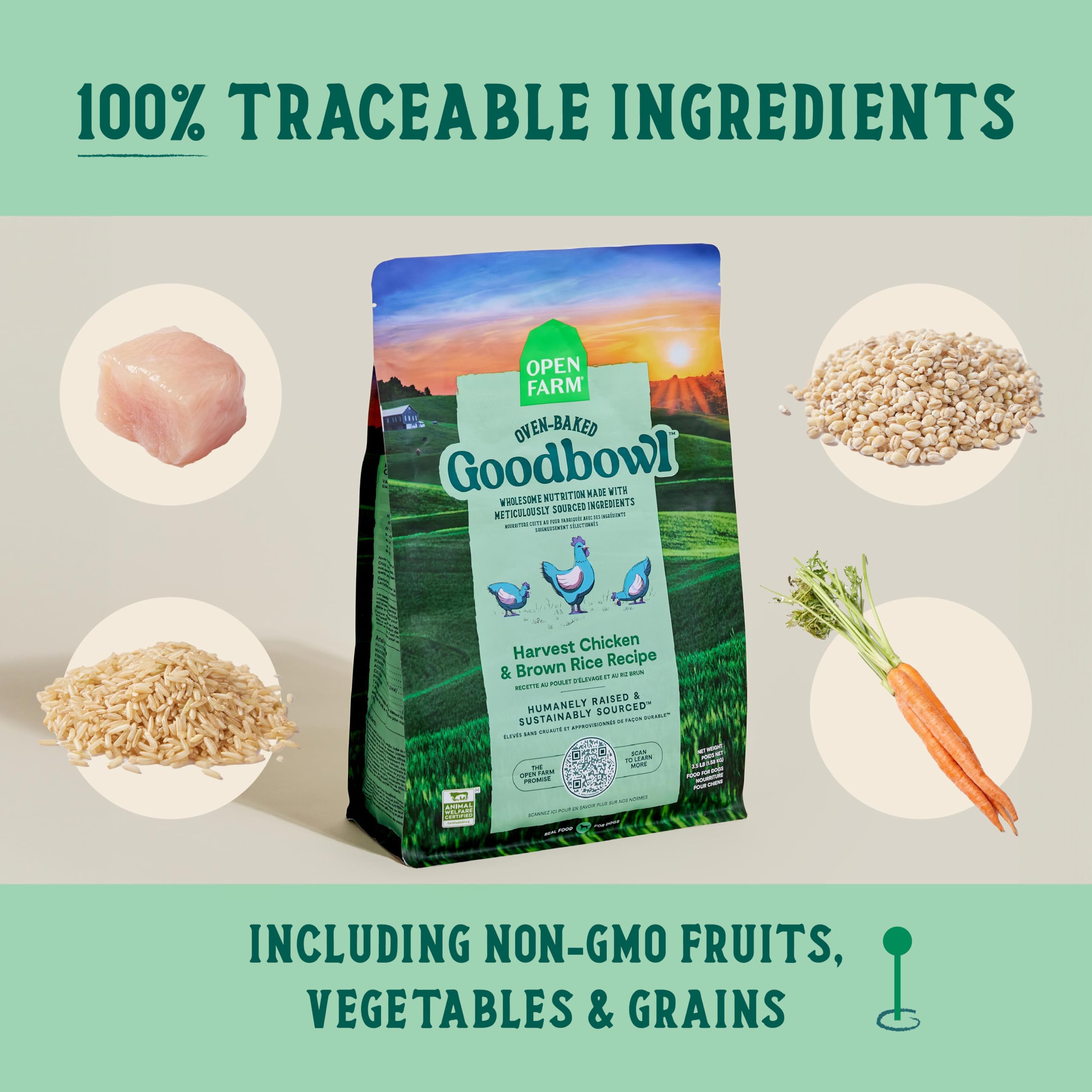 Open Farm Goodbowl, bolsa de 22 libras para alimentar a tu perro.