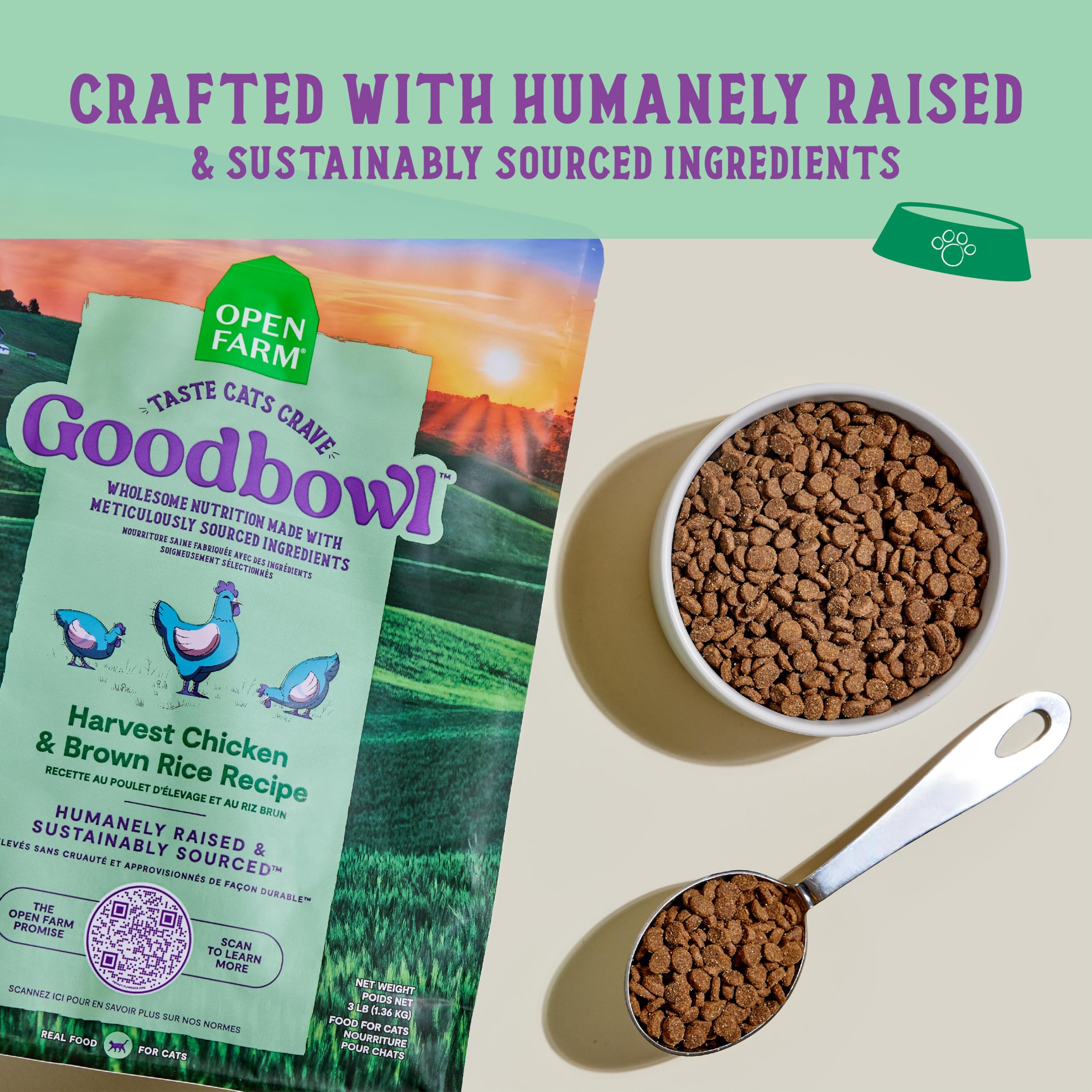 Open Farm Goodbowl con ingredientes simples para una dieta equilibrada