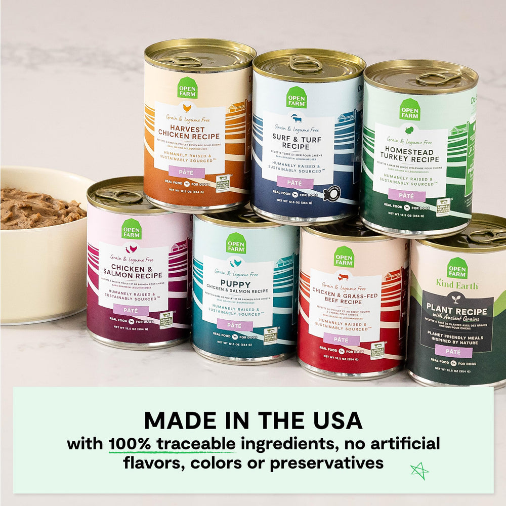 Open Farm Ingredientes Éticos y Sostenibles para Perro, trazabilidad y bienestar