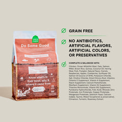 Open Farm Puppy detalle croquetas, salmón como ingrediente principal para desarrollo diario