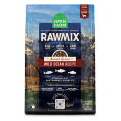 Open Farm RawMix croquetas con granos antiguos para una nutrición equilibrada.