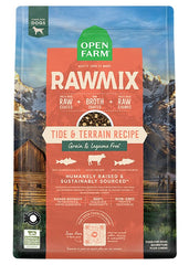 Open Farm RawMix sin granos, bolsa 1,6 kg, nutrición proteica para perros activos.