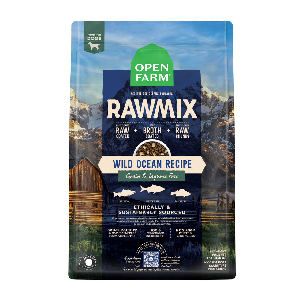 Open Farm RawMix sin granos en bolsa de 3,5 lb para perros activos
